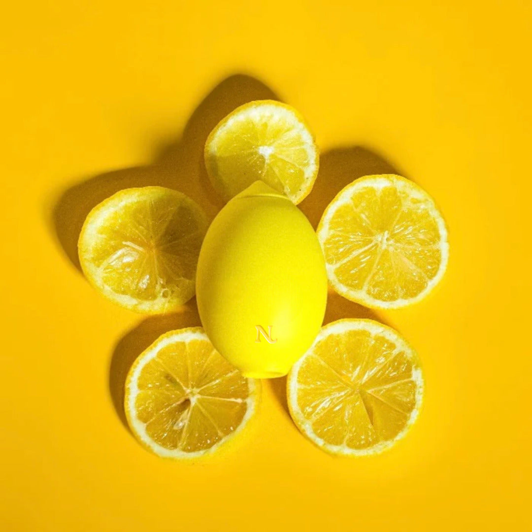 Lemon vibrator in use lifestyle shot